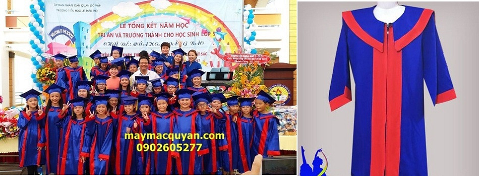 Đặt may áo cử nhân lớp 5 giá rẻ