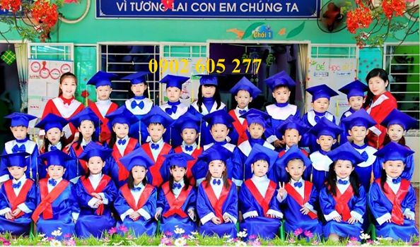 Chuyên may lễ phục tốt nghiệp mầm non giá ưu đãi